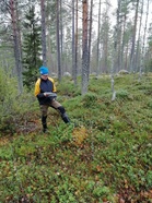 Maalipäällikkö lokakuisella karttaretkellä.