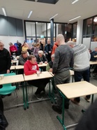 Talkoolaisia myös koolla. Ensimmäisessä infossa 40 kuulijaa.