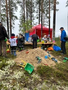 Muksulassa riitti mukavaa puuhaa.