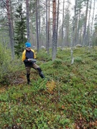 Maalipäällikkö lokakuisella karttaretkellä.
